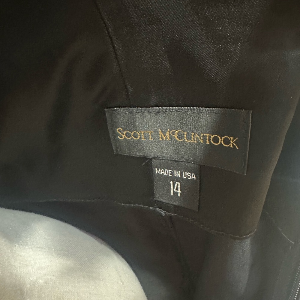 Vintage Scott McClintock Black Velvet Dress - Picture 8 of 8